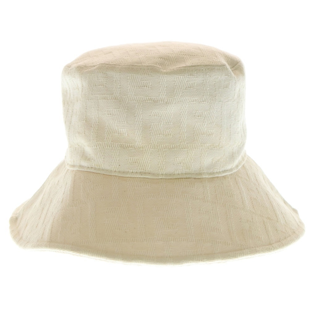 FENDI(フェンディ) FF Bucket Hat ズッカ柄 総柄 バケットハット 帽子 アイボリー FXQ789
