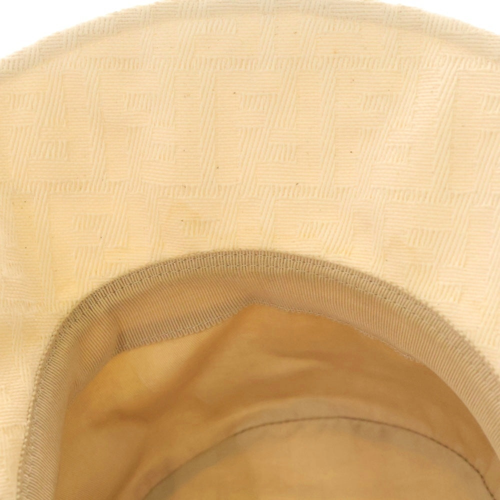 FENDI(フェンディ) FF Bucket Hat ズッカ柄 総柄 バケットハット 帽子 アイボリー FXQ789