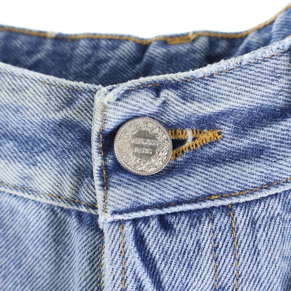 VETEMENTS(ヴェトモン) 23SS DESTROYED BAGGY JEANS デストロイ デニムバギーパンツ インディゴ UE63PA300L