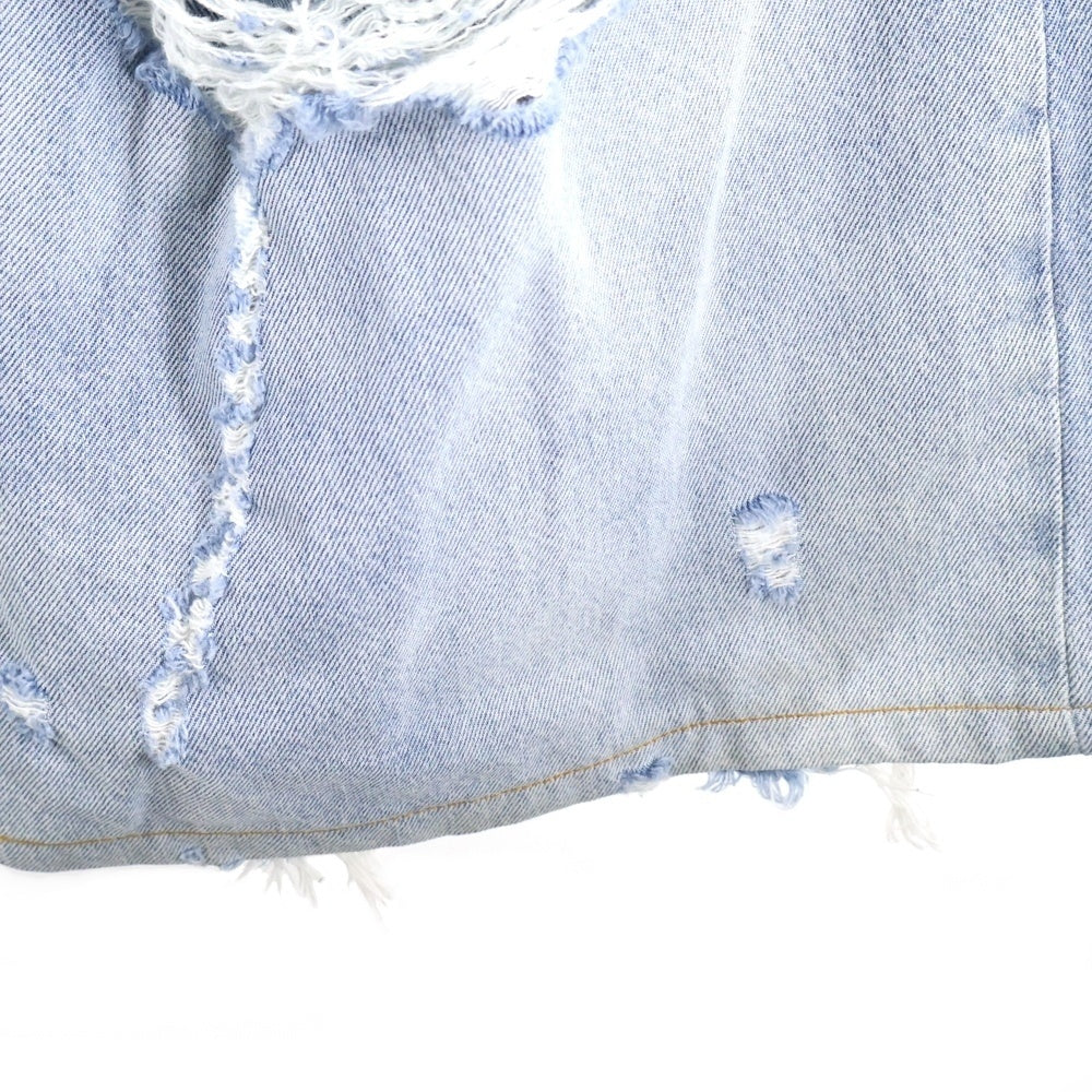 VETEMENTS(ヴェトモン) 23SS DESTROYED BAGGY JEANS デストロイ デニムバギーパンツ インディゴ UE63PA300L
