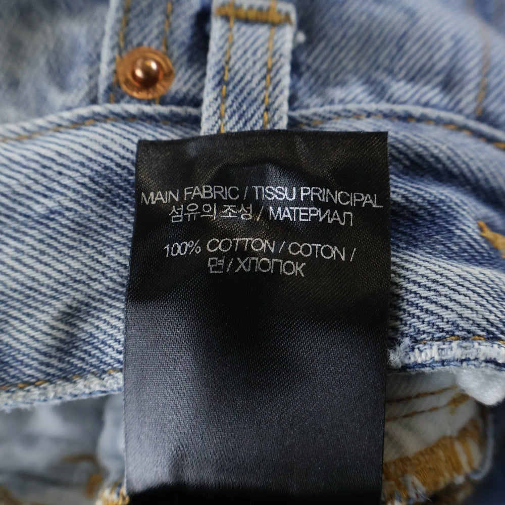 VETEMENTS(ヴェトモン) 23SS DESTROYED BAGGY JEANS デストロイ デニムバギーパンツ インディゴ UE63PA300L