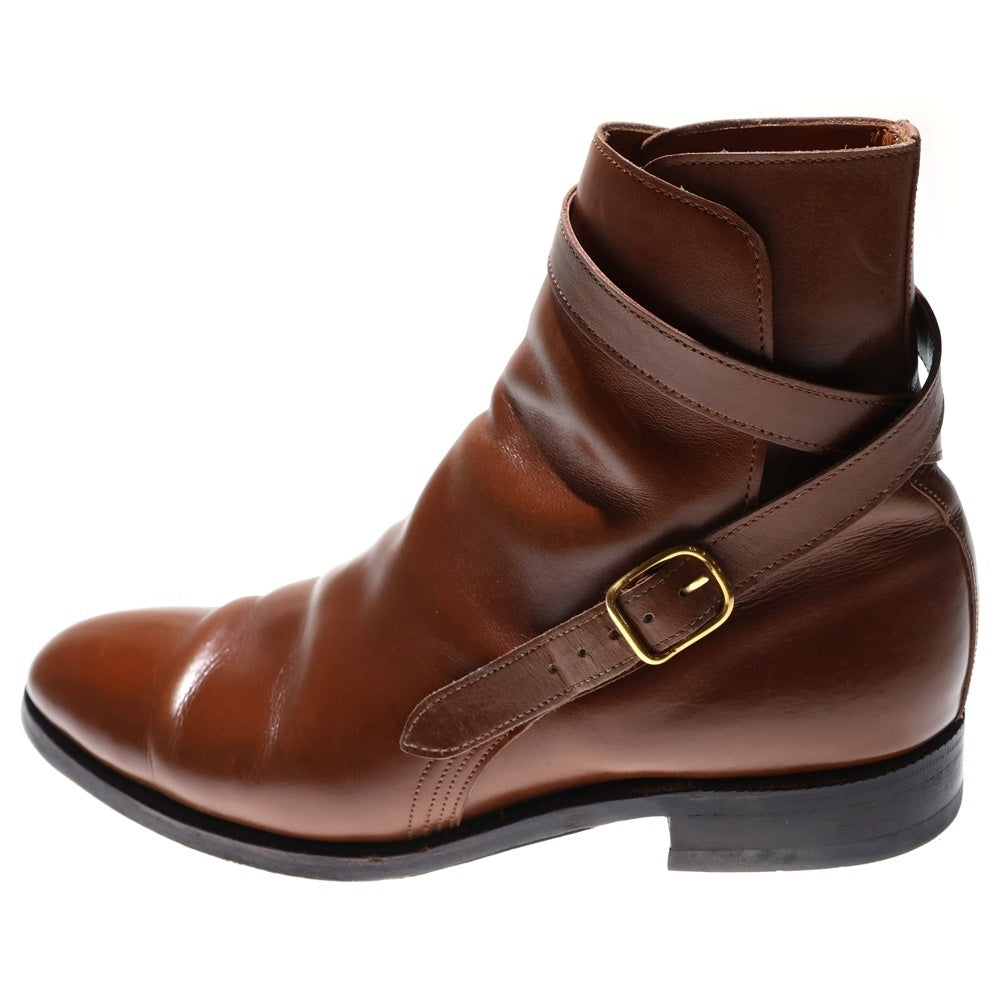JOHN LOBB(ジョンロブ) JODHPUR ジョッパー プレーントゥ クロスベルト カーフレザー ジョッパーブーツ ブラウン 9010
