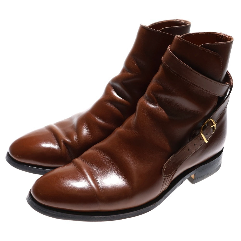 JOHN LOBB(ジョンロブ) ABBOT アボット プレーントゥ クロスベルト カーフレザー ジョッパーブーツ ブラウン 9010