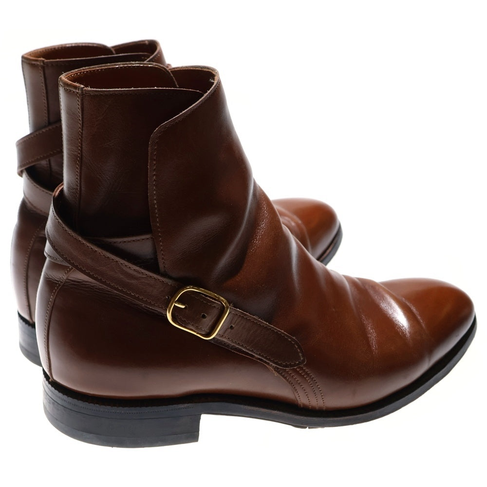 JOHN LOBB(ジョンロブ) ABBOT アボット プレーントゥ クロスベルト カーフレザー ジョッパーブーツ ブラウン 9010