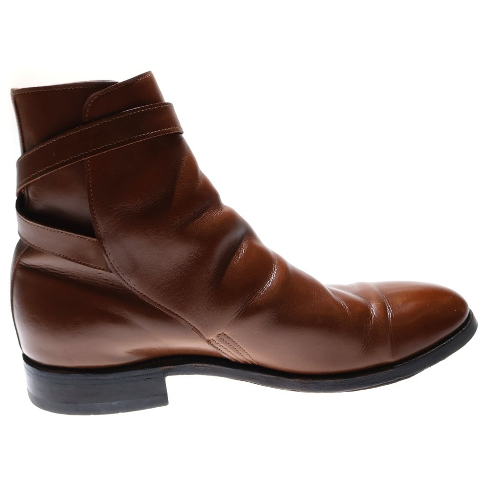 JOHN LOBB(ジョンロブ) ABBOT アボット プレーントゥ クロスベルト カーフレザー ジョッパーブーツ ブラウン 9010