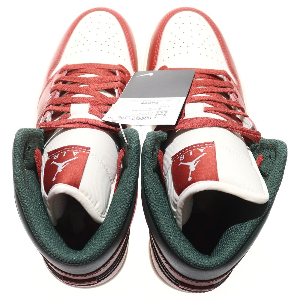 NIKE(ナイキ) AIR JORDAN 1 MID エアジョーダン1 ミッドカットスニーカー レッド/グリーン US8/26cm DQ8426-105