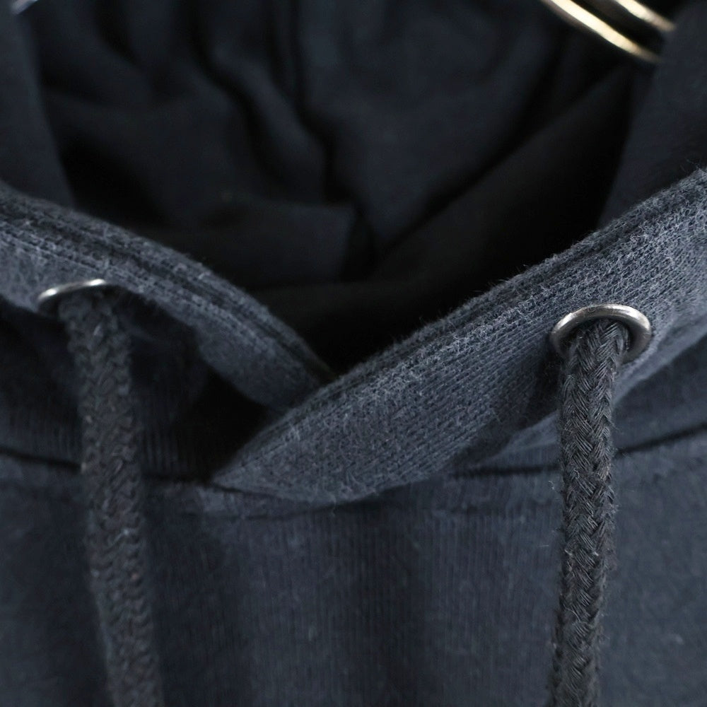 KANGOL(カンゴール) エンブロイダリー ロゴ スウェット プルオーバーパーカー ブラック