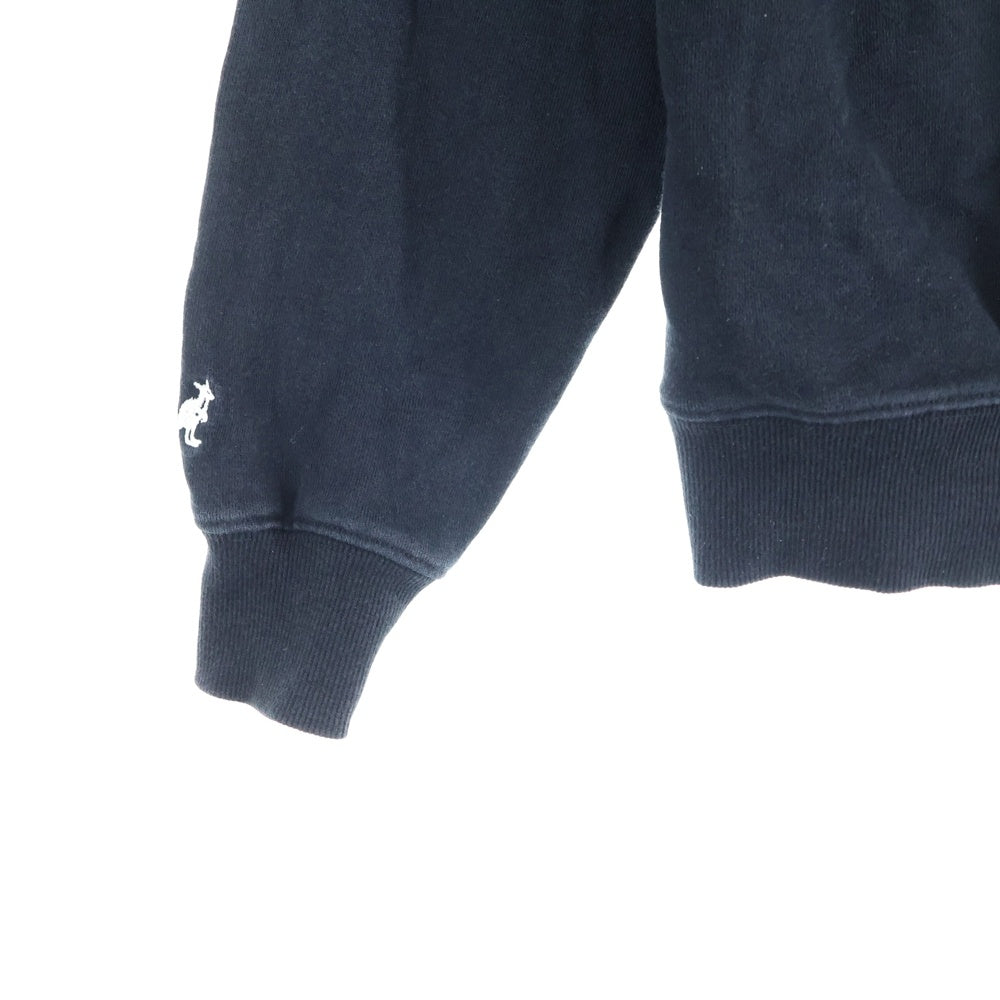 KANGOL(カンゴール) エンブロイダリー ロゴ スウェット プルオーバーパーカー ブラック