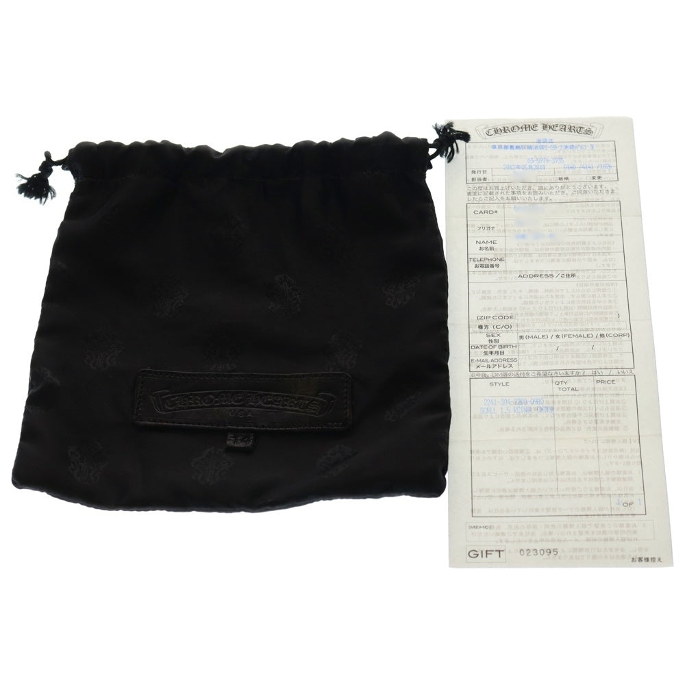 CHROME HEARTS(クロムハーツ) BLT ROLLER 3PC1.5inch 3PCローラーバックル レザーベルト シルバー BCA357