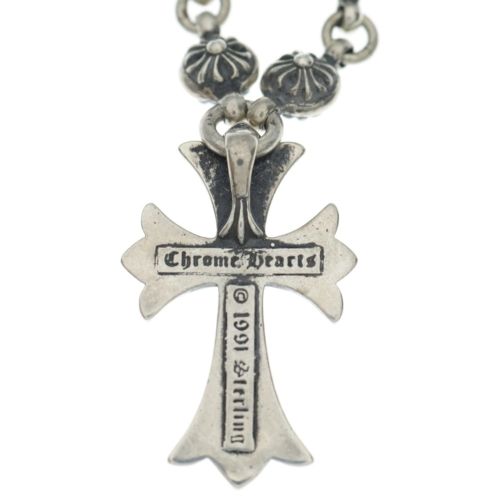 CHROME HEARTS(クロムハーツ) #1 CRSBL CHN SML CH CRS クロスボールチェーン スモールCHクロス ネックレス シルバー BCA193