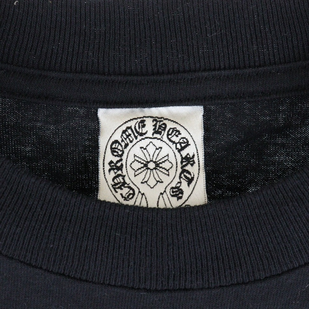 CHROME HEARTS(クロムハーツ) OLD オールド ホースシュー スター プリント クルーネック ロングスリーブ 長袖 Tシャツカットソー ブラック
