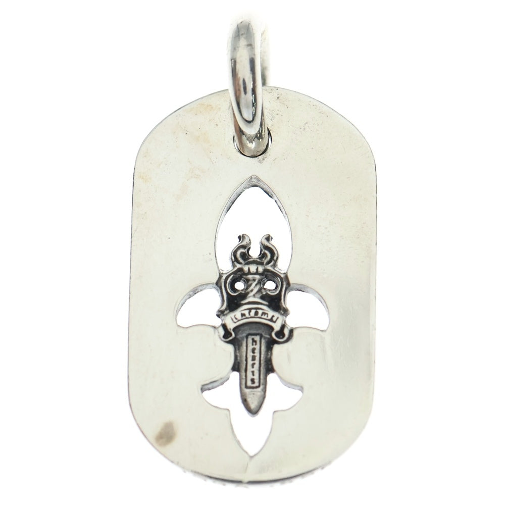 CHROME HEARTS(クロムハーツ) D TAG SML FLE DAG フレアダガードッグタグ スモールドッグタグ ネックレストップ シルバー