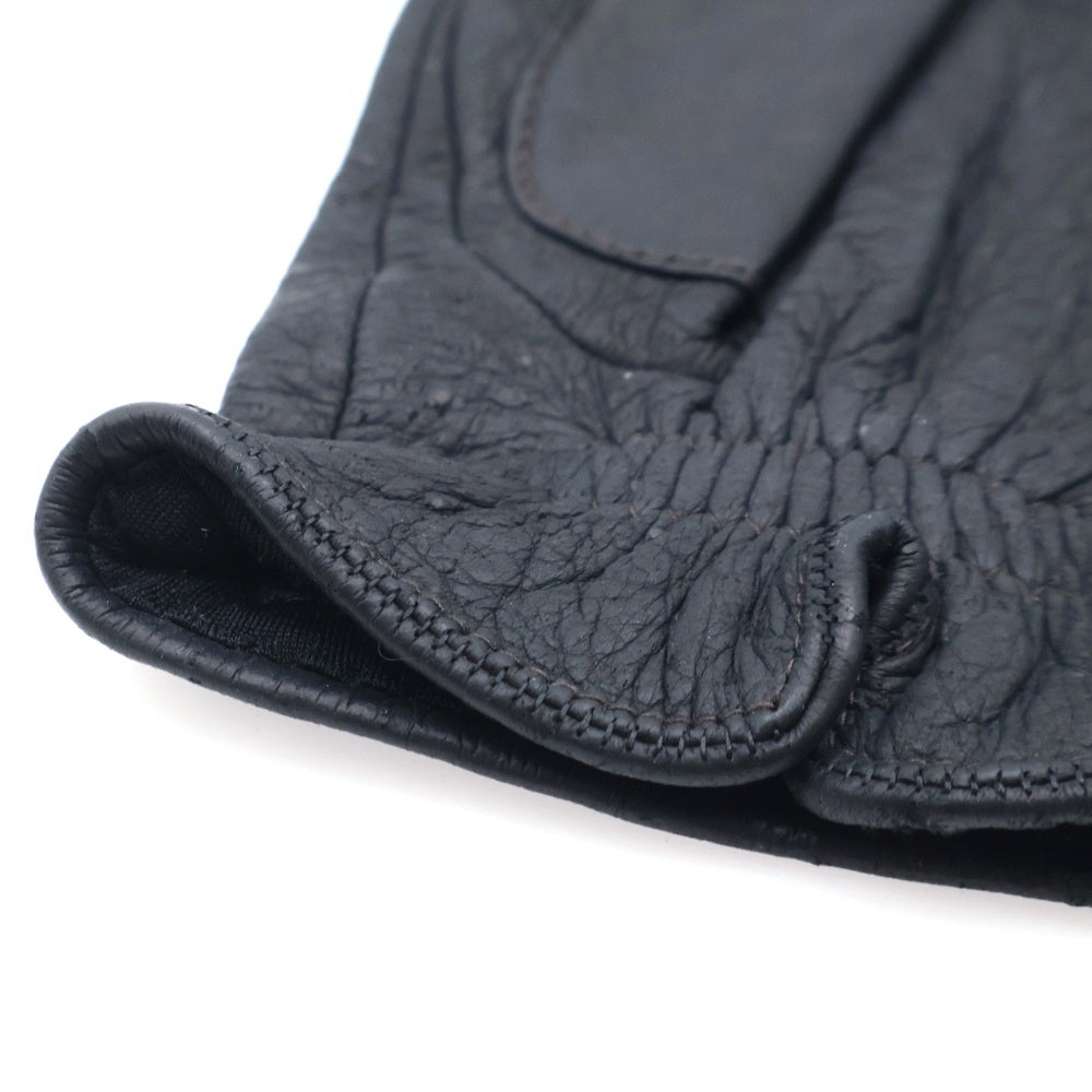 GUCCI(グッチ) レザーグローブ 手袋 ブラック