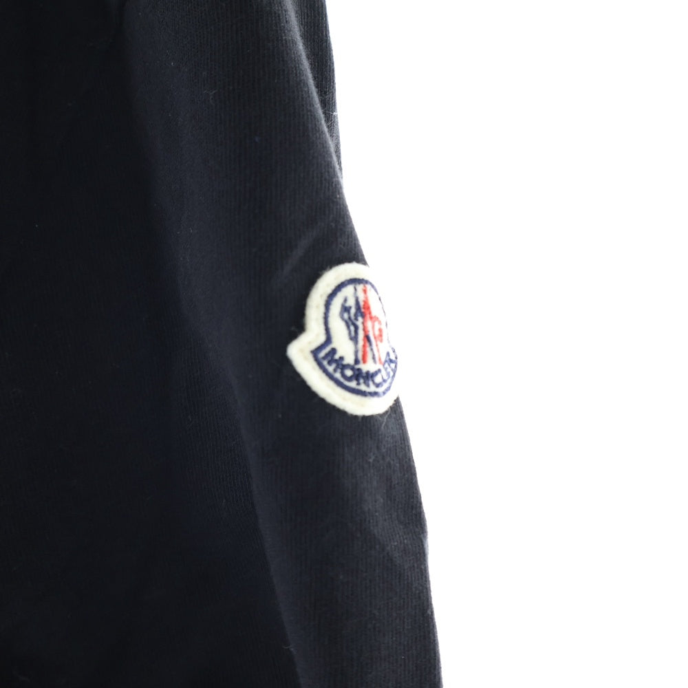 MONCLER(モンクレール) 20SS フロントロゴ クルーネック半袖Tシャツ カットソー ブラック F10918C70910