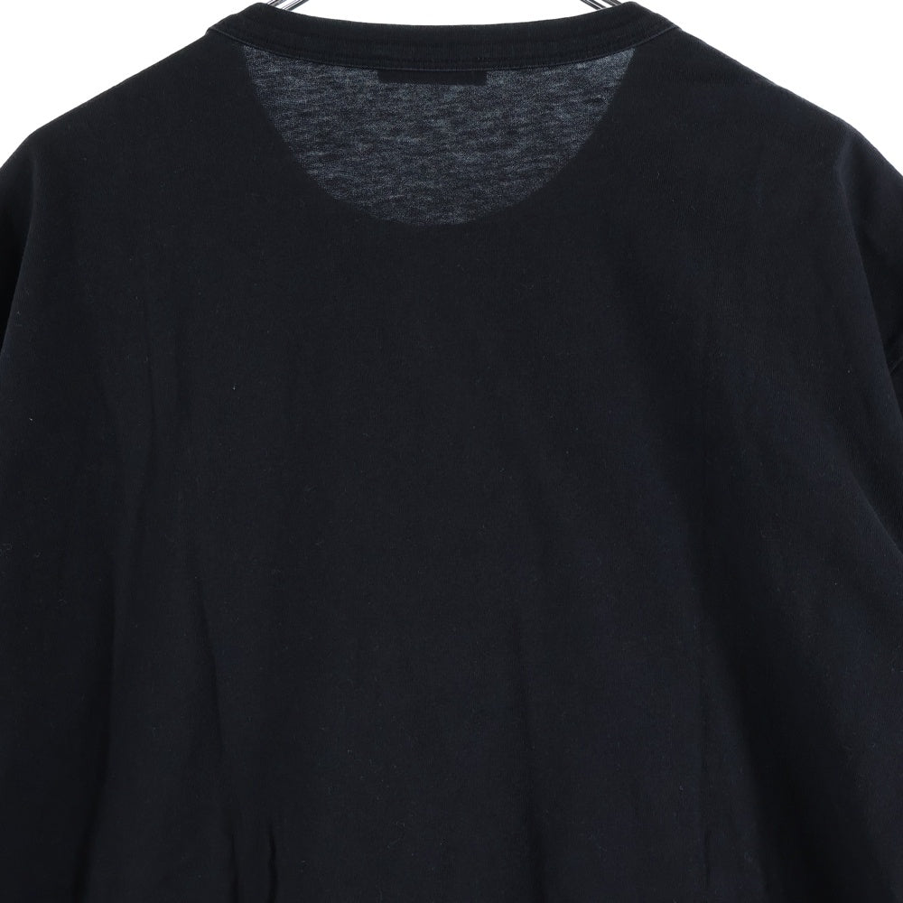 MONCLER(モンクレール) 19AW フロント3Dロゴプリント クルーネック半袖Tシャツ カットソー ブラック/イエロー E20918002250