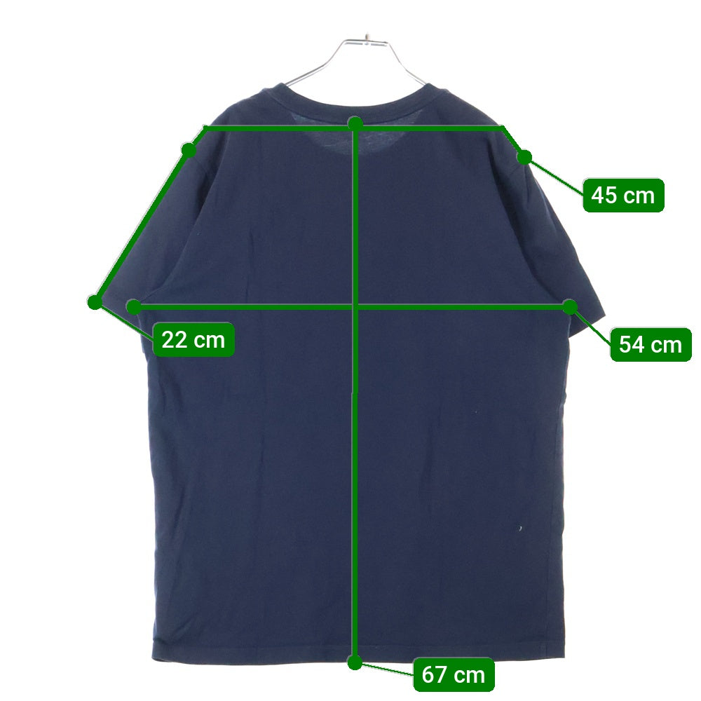 MONCLER(モンクレール) 22SS フロントマルチロゴ クルーネック半袖Tシャツ カットソー ネイビー H10918C00043