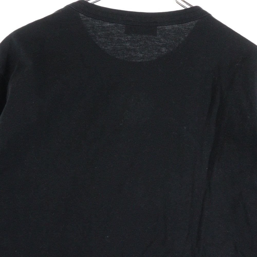 MONCLER(モンクレール) 19AW MAGRIA T-SHIRT ロゴリフレクティブ クルーネック長袖Tシャツ カットソー ブラック E20918002950