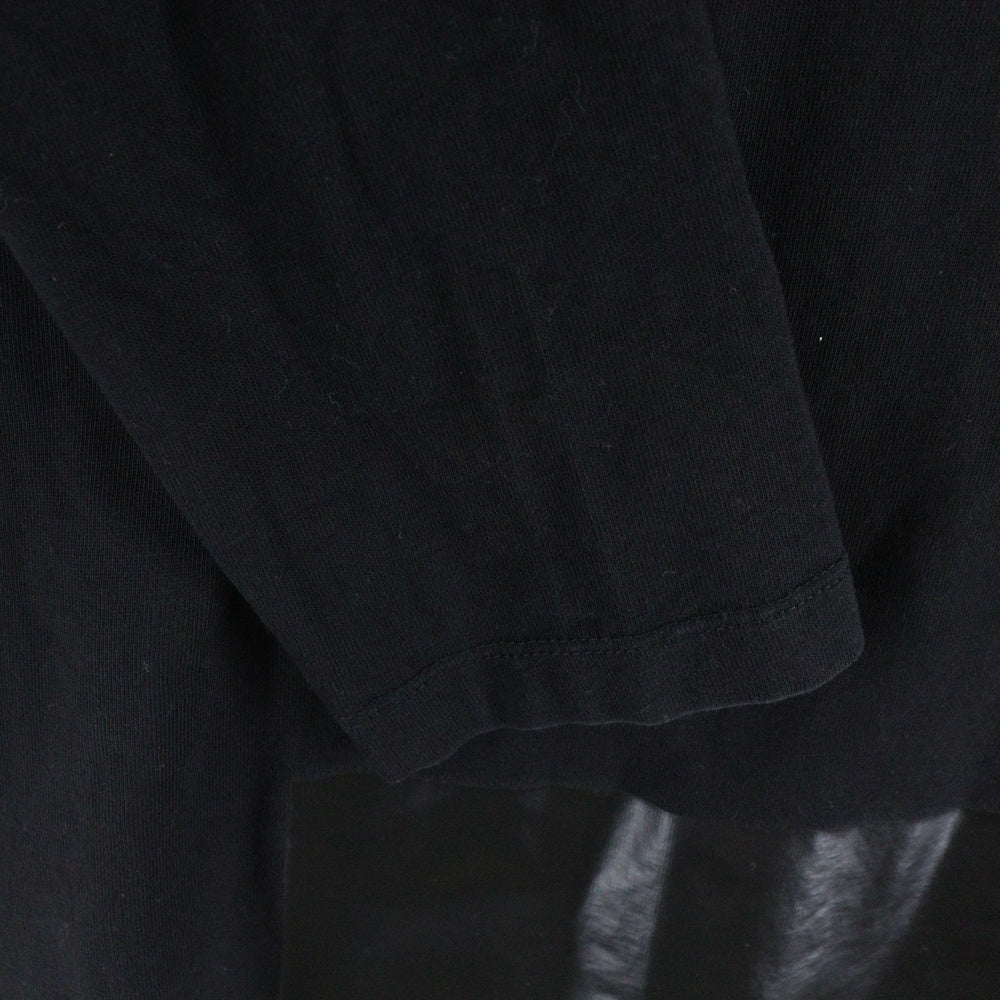 MONCLER(モンクレール) 19AW MAGRIA T-SHIRT ロゴリフレクティブ クルーネック長袖Tシャツ カットソー ブラック E20918002950