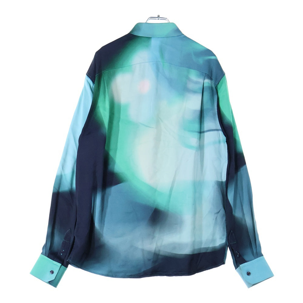 LOUIS VUITTON(ルイヴィトン) 21AW シルクブレンド グラデーション レーヨン オープンカラー 長袖シャツ マルチ RM241M FSU HQS07W