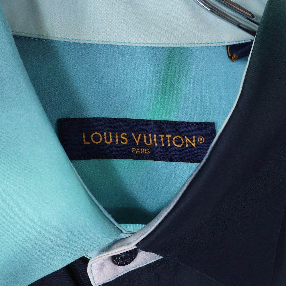 LOUIS VUITTON(ルイヴィトン) 21AW シルクブレンド グラデーション レーヨン オープンカラー 長袖シャツ マルチ RM241M FSU HQS07W