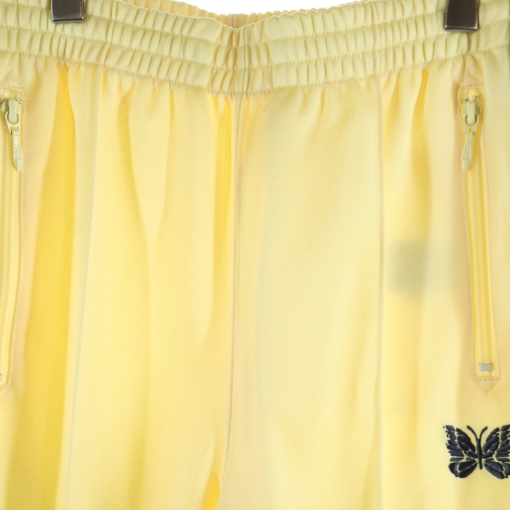 Needles(ニードルス) STUDIOUS別注 Track Pant-Poly Smooth パピヨン刺繍 サイドライン トラックパンツ イエロー MR444