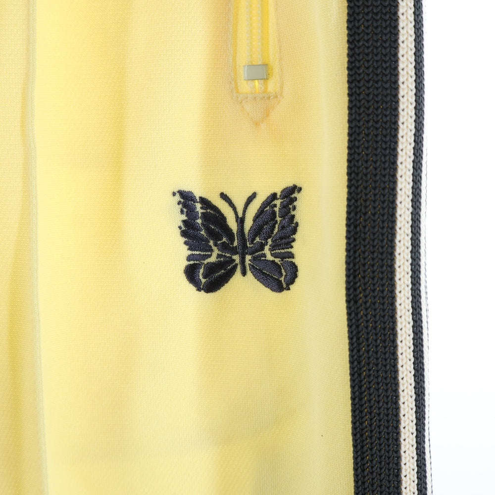 Needles(ニードルス) STUDIOUS別注 Track Pant-Poly Smooth パピヨン刺繍 サイドライン トラックパンツ イエロー MR444