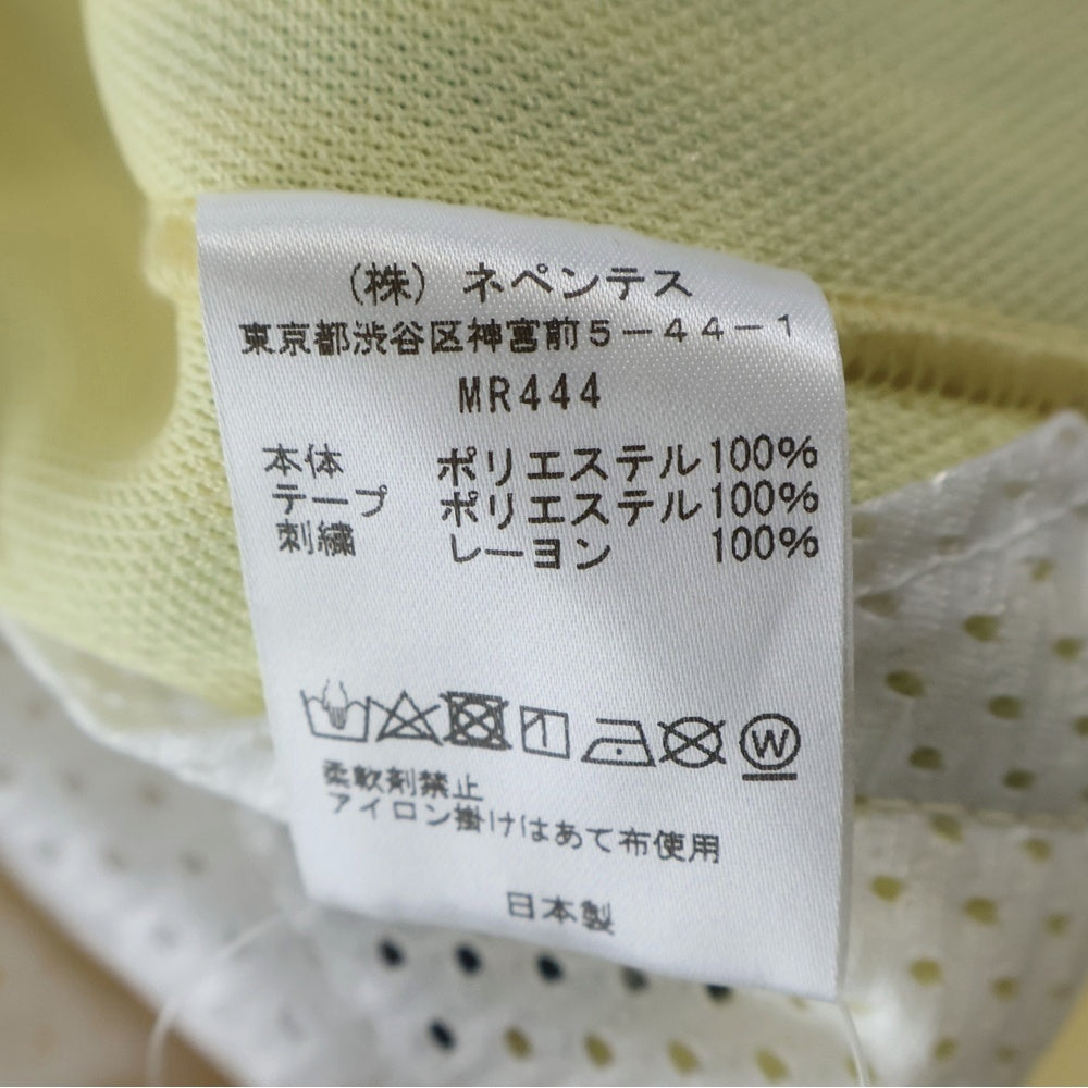 Needles(ニードルス) STUDIOUS別注 Track Pant-Poly Smooth パピヨン刺繍 サイドライン トラックパンツ イエロー MR444