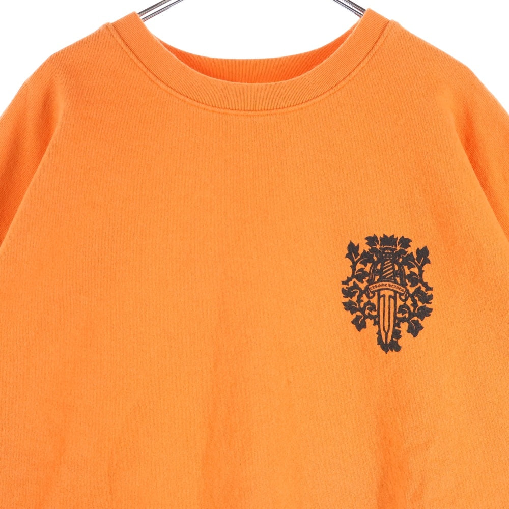 CHROME HEARTS(クロムハーツ) VINE DGR CRW SWT ヴァインダガー プリント クルーネック スウェットトレーナー オレンジ