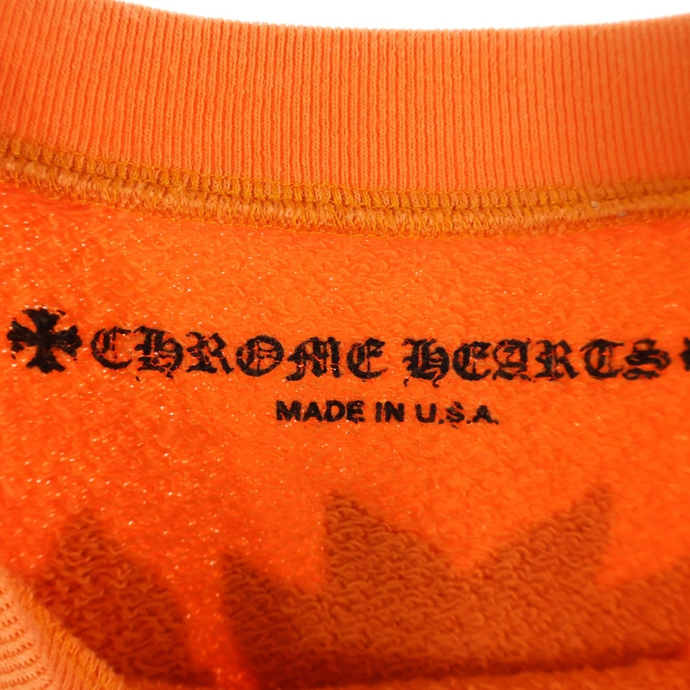 CHROME HEARTS(クロムハーツ) VINE DGR CRW SWT ヴァインダガー プリント クルーネック スウェットトレーナー オレンジ