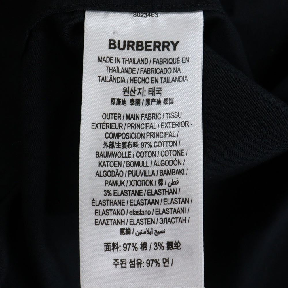 BURBERRY(バーバリー) TBロゴワッペン ロングスリーブ 長袖シャツ ブラック 8023463