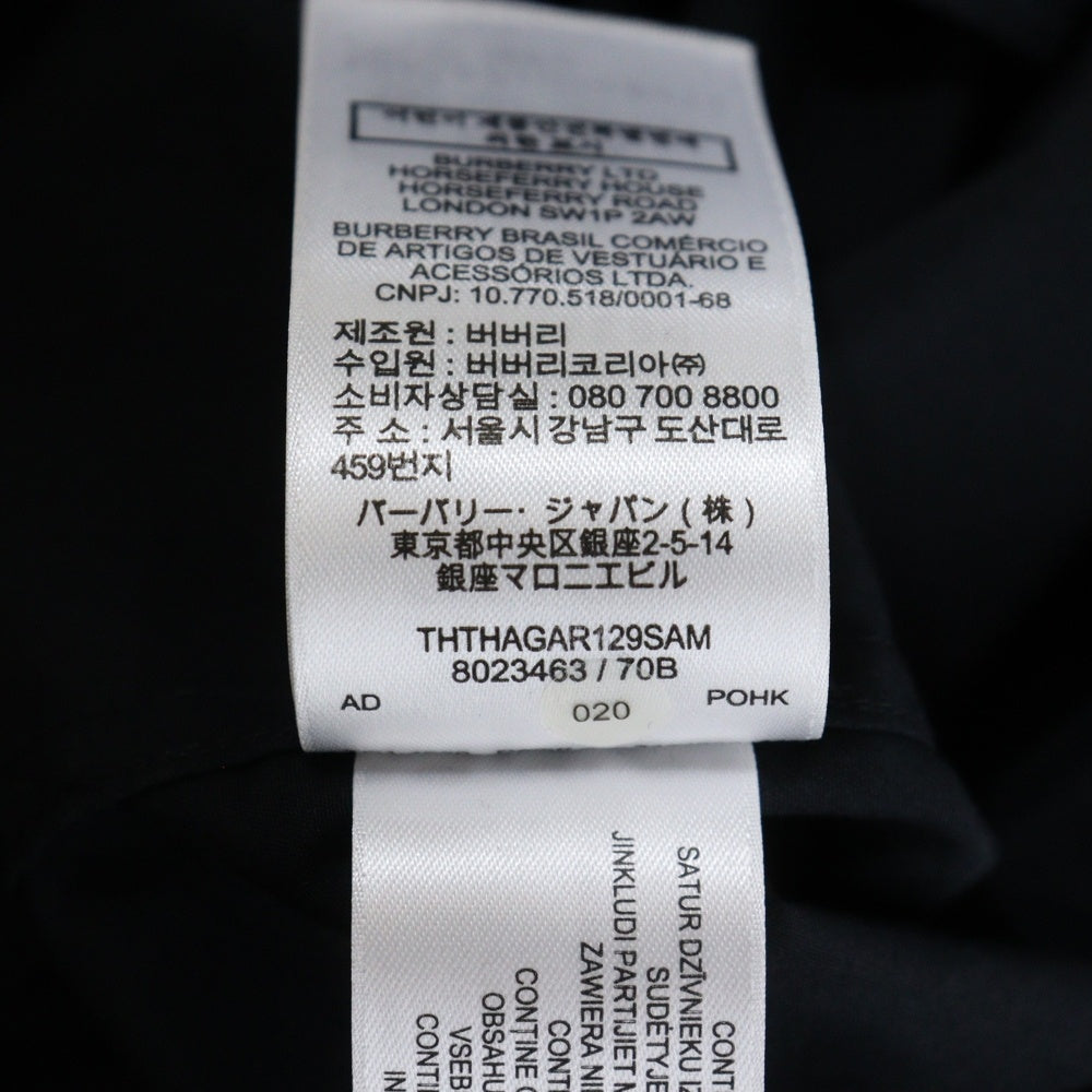 BURBERRY(バーバリー) TBロゴワッペン ロングスリーブ 長袖シャツ ブラック 8023463