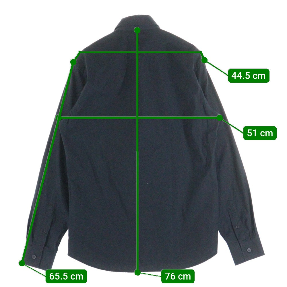 BURBERRY(バーバリー) TBロゴワッペン ロングスリーブ 長袖シャツ ブラック 8023463