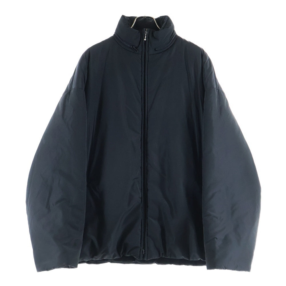 BALENCIAGA(バレンシアガ) 18AW Padder Windbreaker パッダーウィンドブレイカー バックロゴプリント ジップアップ パファージャケット ブラック 533910 TYD36