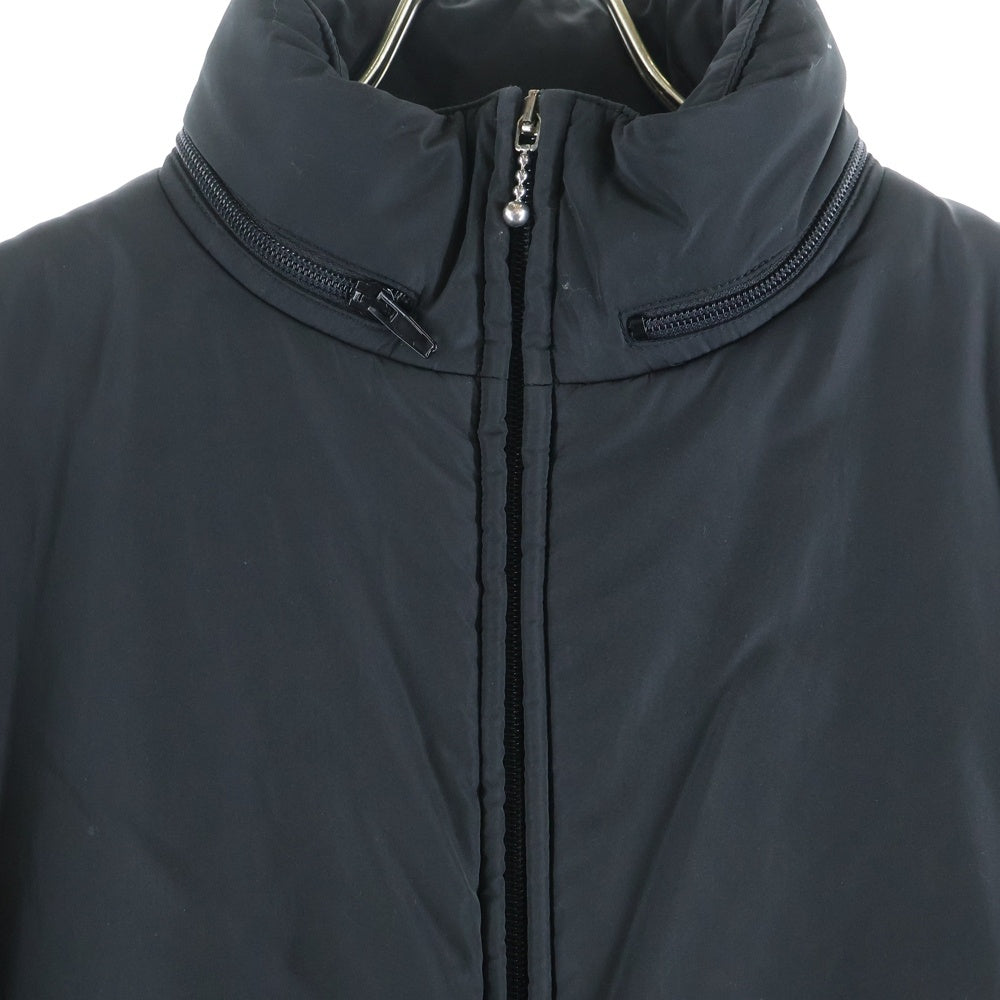 BALENCIAGA(バレンシアガ) 18AW Padder Windbreaker パッダーウィンドブレイカー バックロゴプリント ジップアップ パファージャケット ブラック 533910 TYD36