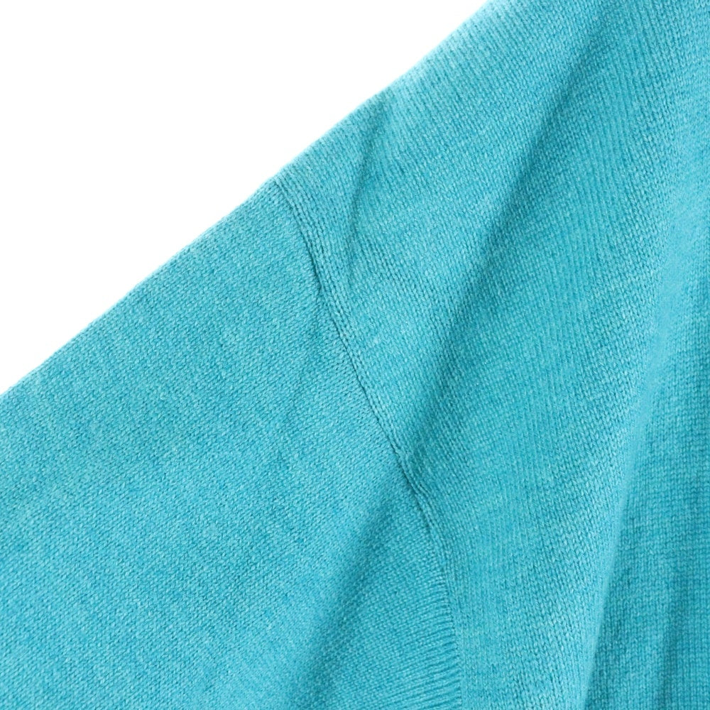 AURALEE(オーラリー) 24AW CASHMERE SILK WOOL KNIT P/O カシミヤ シルク ニットセーター ブルー A24AP03SK