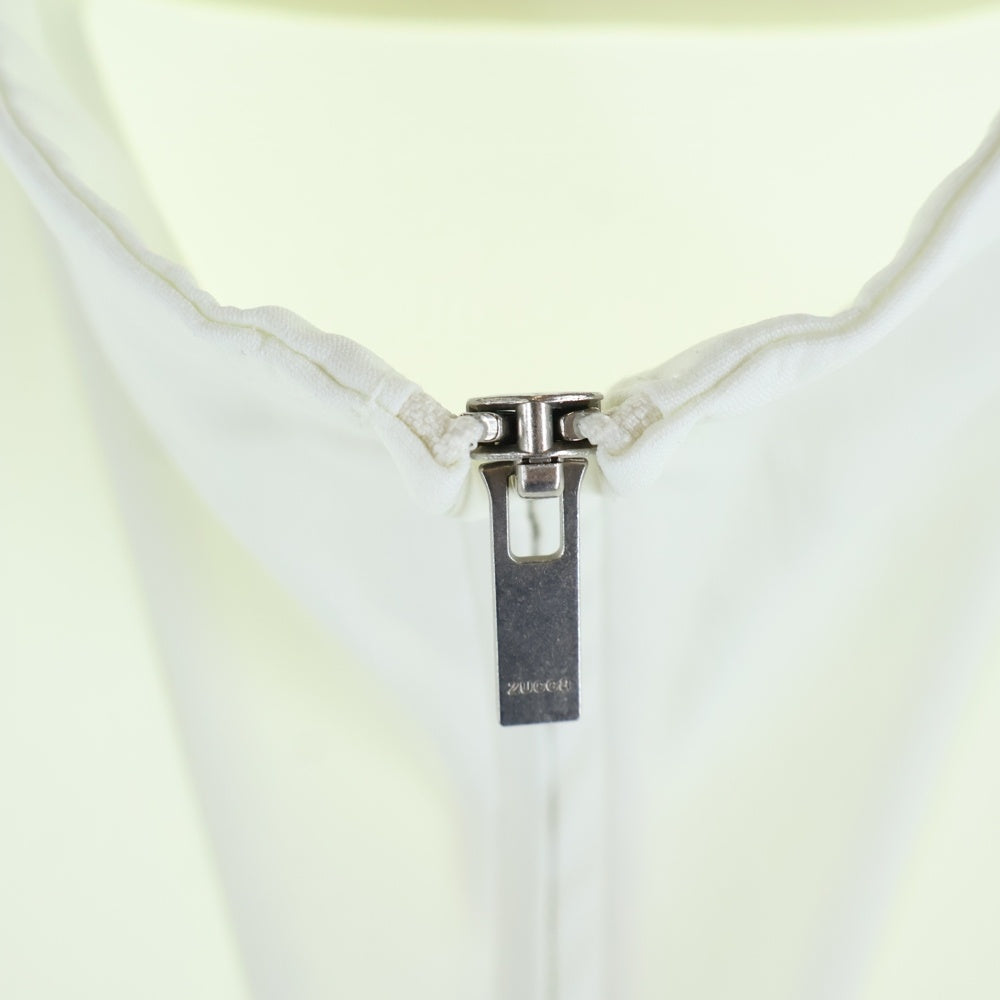 ZUCCa(ズッカ) ハーフジップ プルオーバー 半袖シャツ ホワイト CZ34FK961