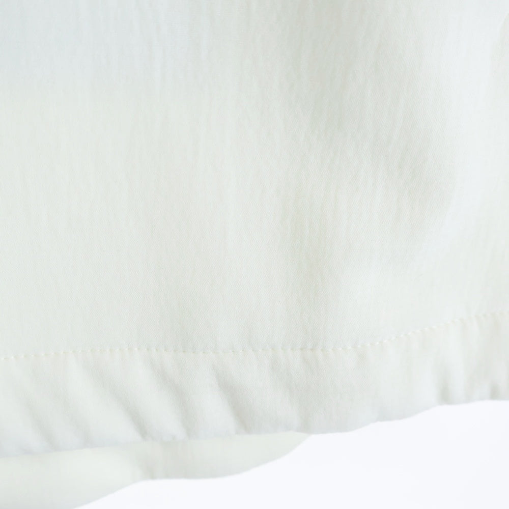 ZUCCa(ズッカ) ハーフジップ プルオーバー 半袖シャツ ホワイト CZ34FK961