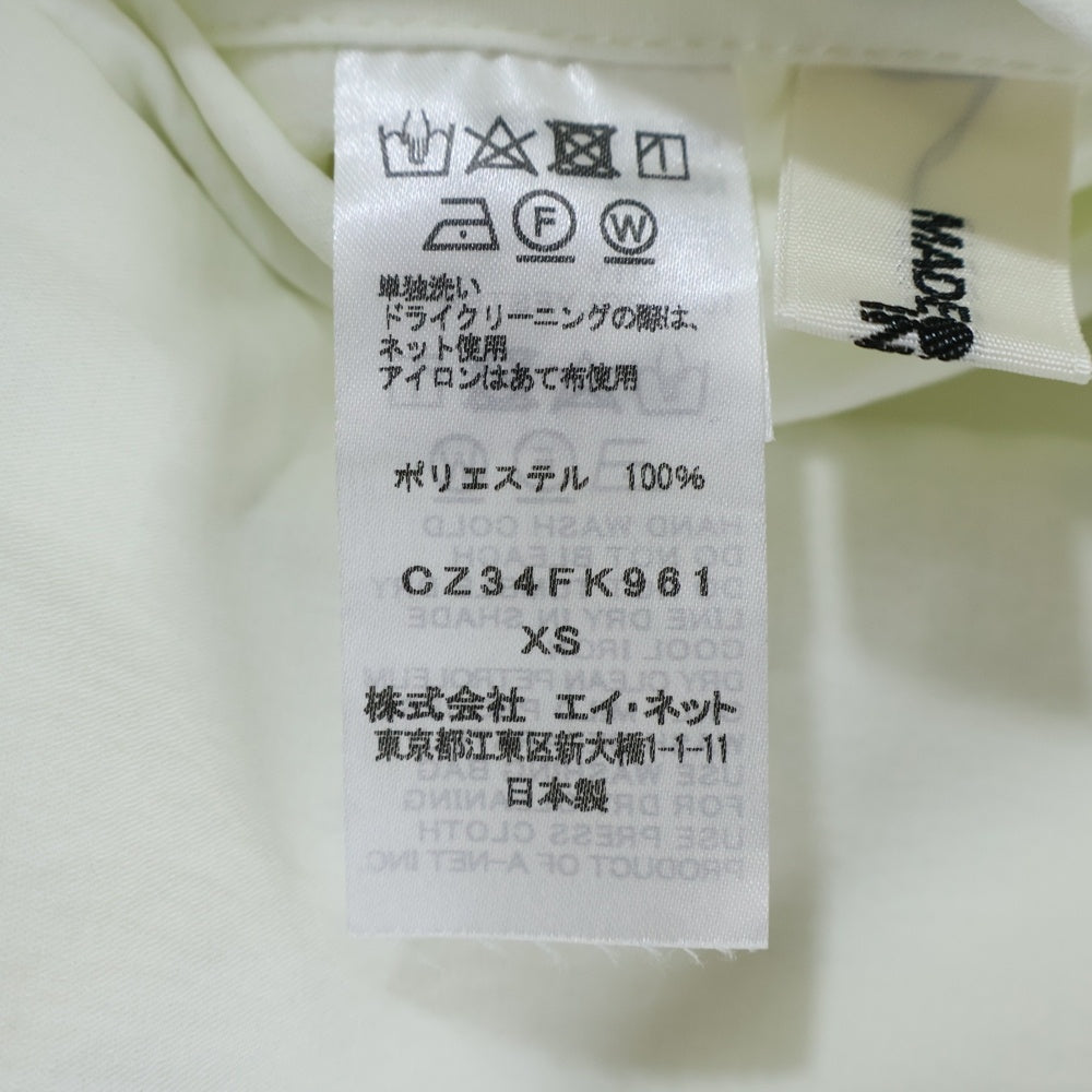 ZUCCa(ズッカ) ハーフジップ プルオーバー 半袖シャツ ホワイト CZ34FK961