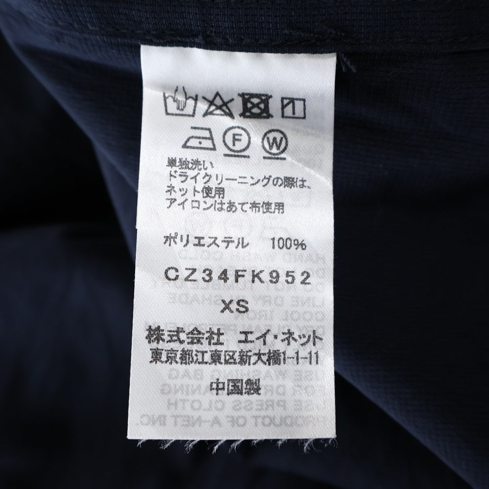 ZUCCa(ズッカ) ダブルポケット バンドカラー 半袖シャツ ネイビー CZ34FK952