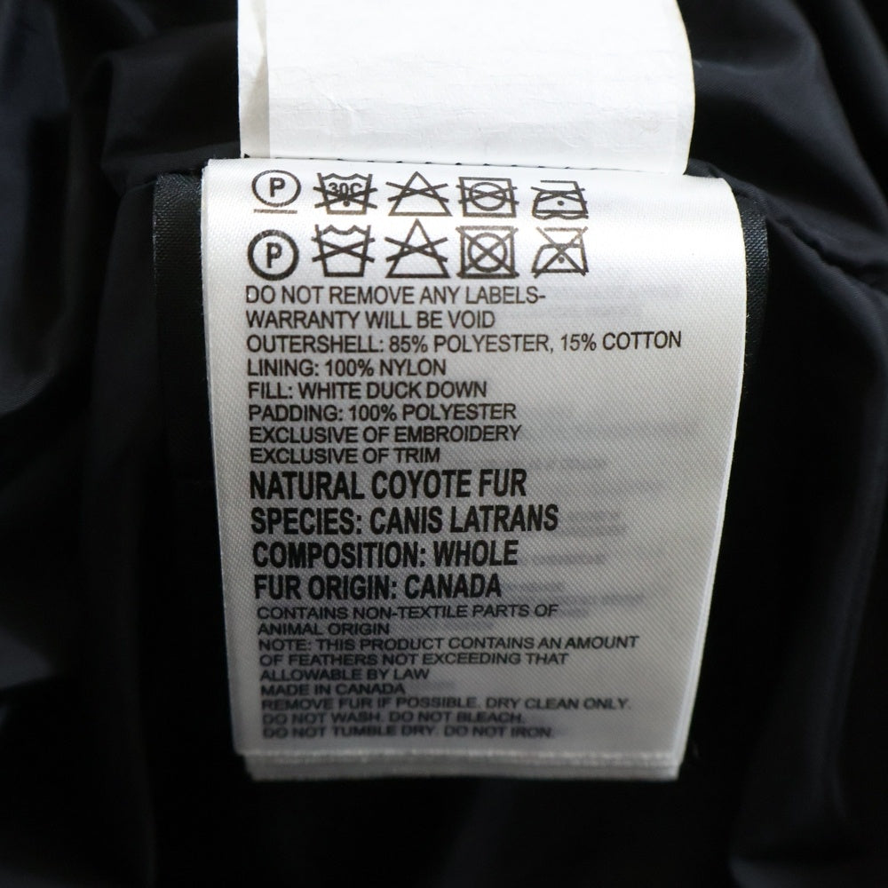 CANADA GOOSE(カナダグース) MACKENZIE PARKA マッケンジー ダウンコート フーデッド ナイロン ジャケット ブラック 2302JL レディース