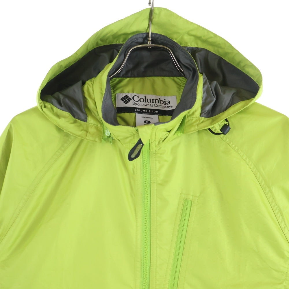 Columbia(コロンビア) フロントジップ フーデッド ナイロンジップパーカー イエロー S5-PL3218