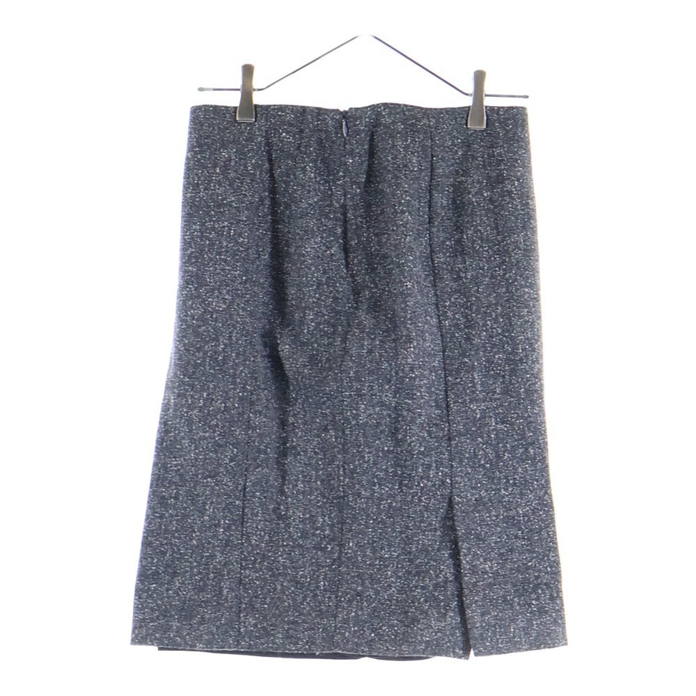 NO BRAND(ノーブランド) BORGOFIORI ボルゴフィオーリ ウール セットアップスーツ 1B シングルテーラードジャケット サイドスリットスカート グレー レディース 523070