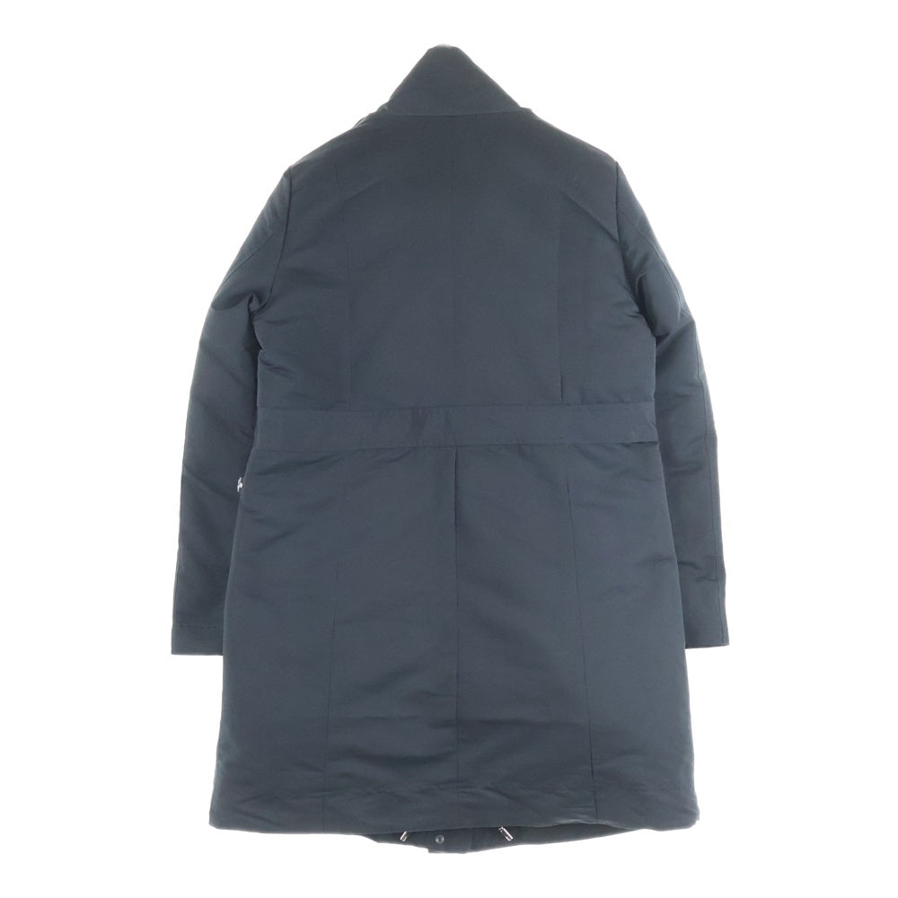 COURREGES(クレージュ) フロントジップボタン 中綿ロングダウンジャケット ブラック レディース AGF18713W