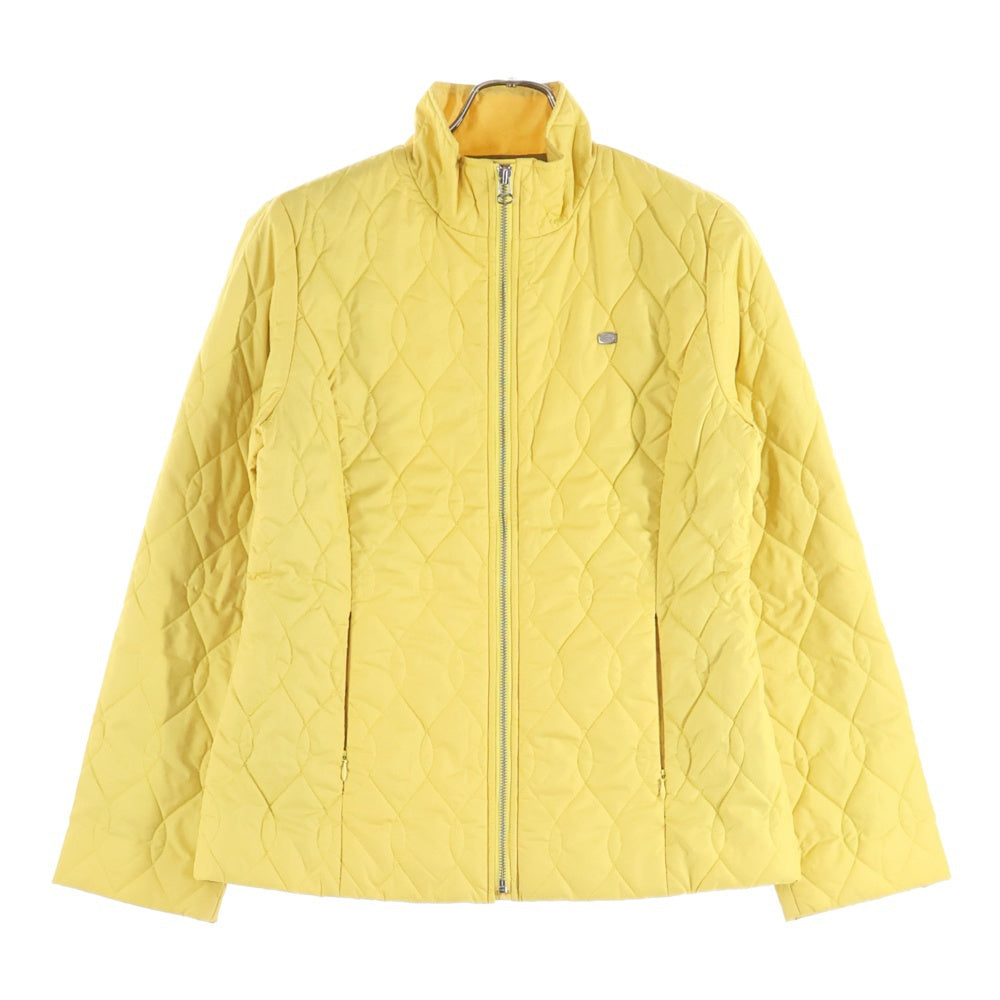 LACOSTE(ラコステ) ロゴメタル キルティング ジップアップジャケット イエロー BF004S