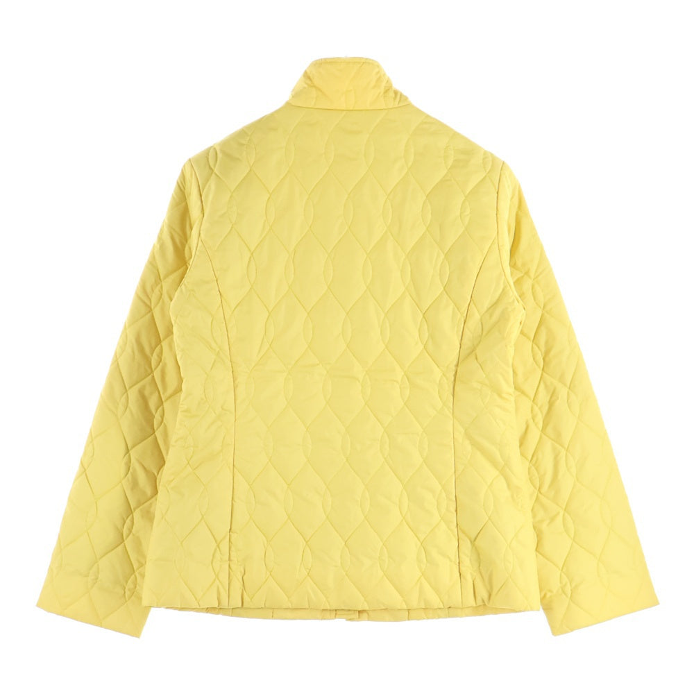 LACOSTE(ラコステ) ロゴメタル キルティング ジップアップジャケット イエロー BF004S