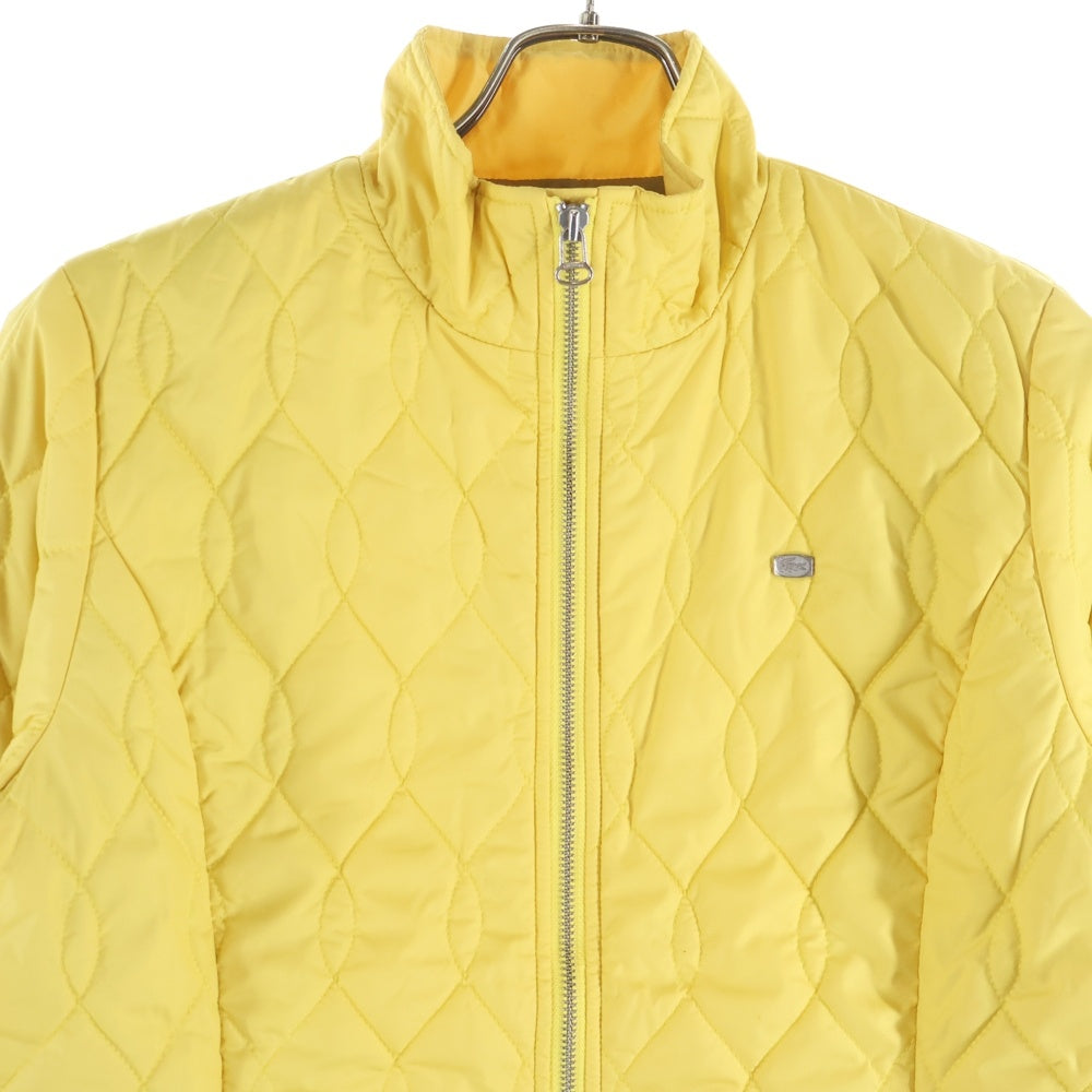 LACOSTE(ラコステ) ロゴメタル キルティング ジップアップジャケット イエロー BF004S