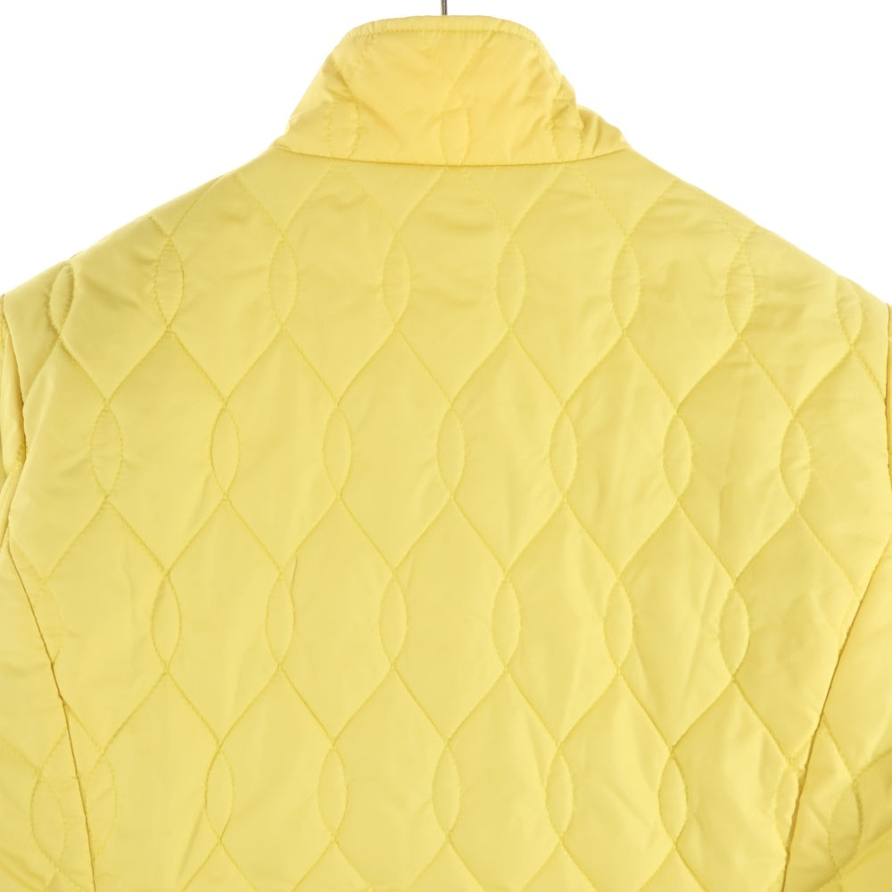 LACOSTE(ラコステ) ロゴメタル キルティング ジップアップジャケット イエロー BF004S