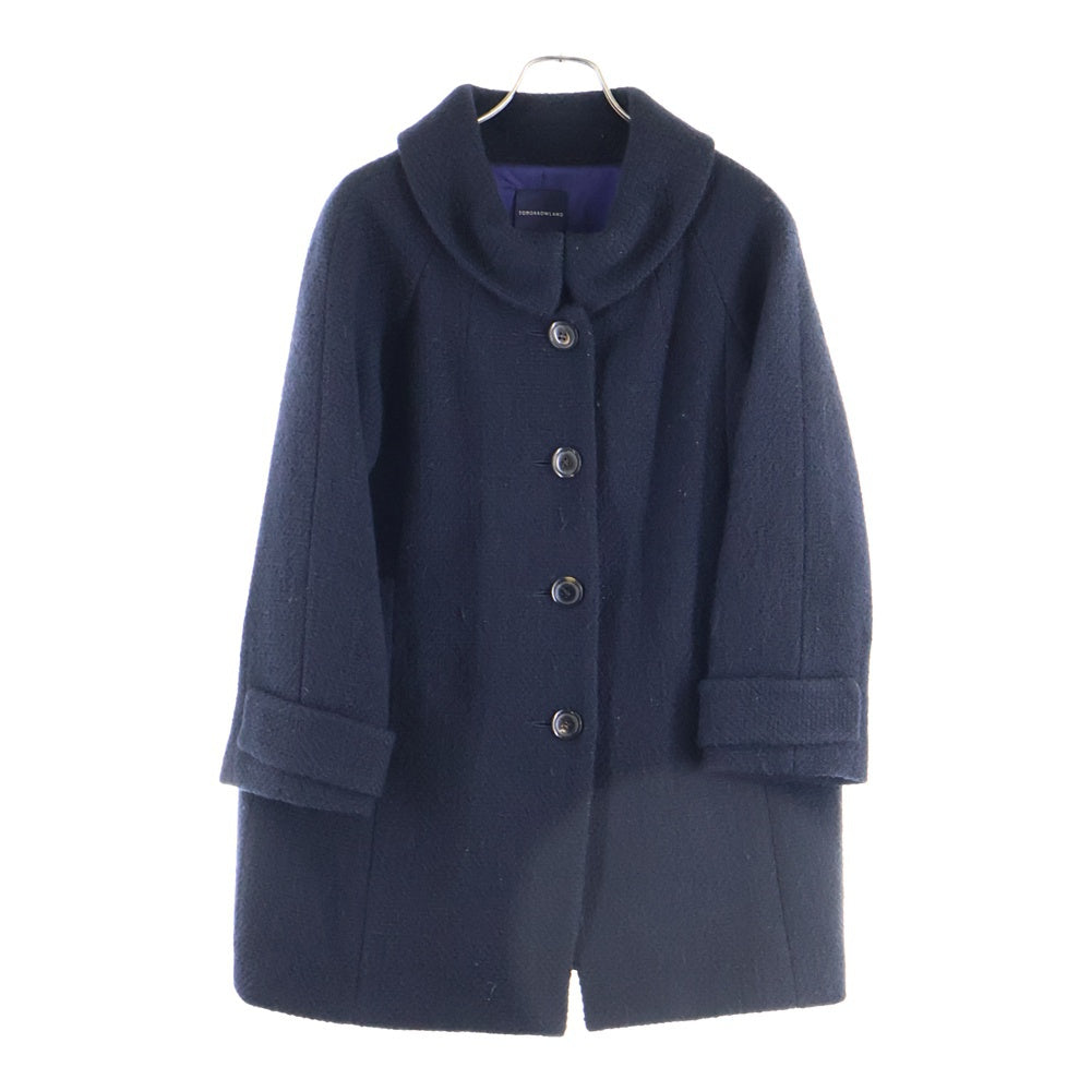 TOMORROWLAND(トゥモローランド) 4B ウール ロングコート ブラック 720034 R-02