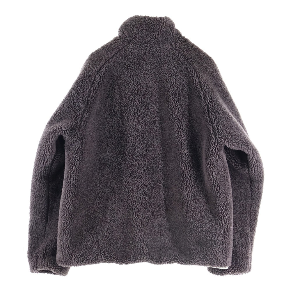 PUMA(プーマ) ボアナイロン リバーシブル ジップアップジャケット ベージュ/グレー 589581-41