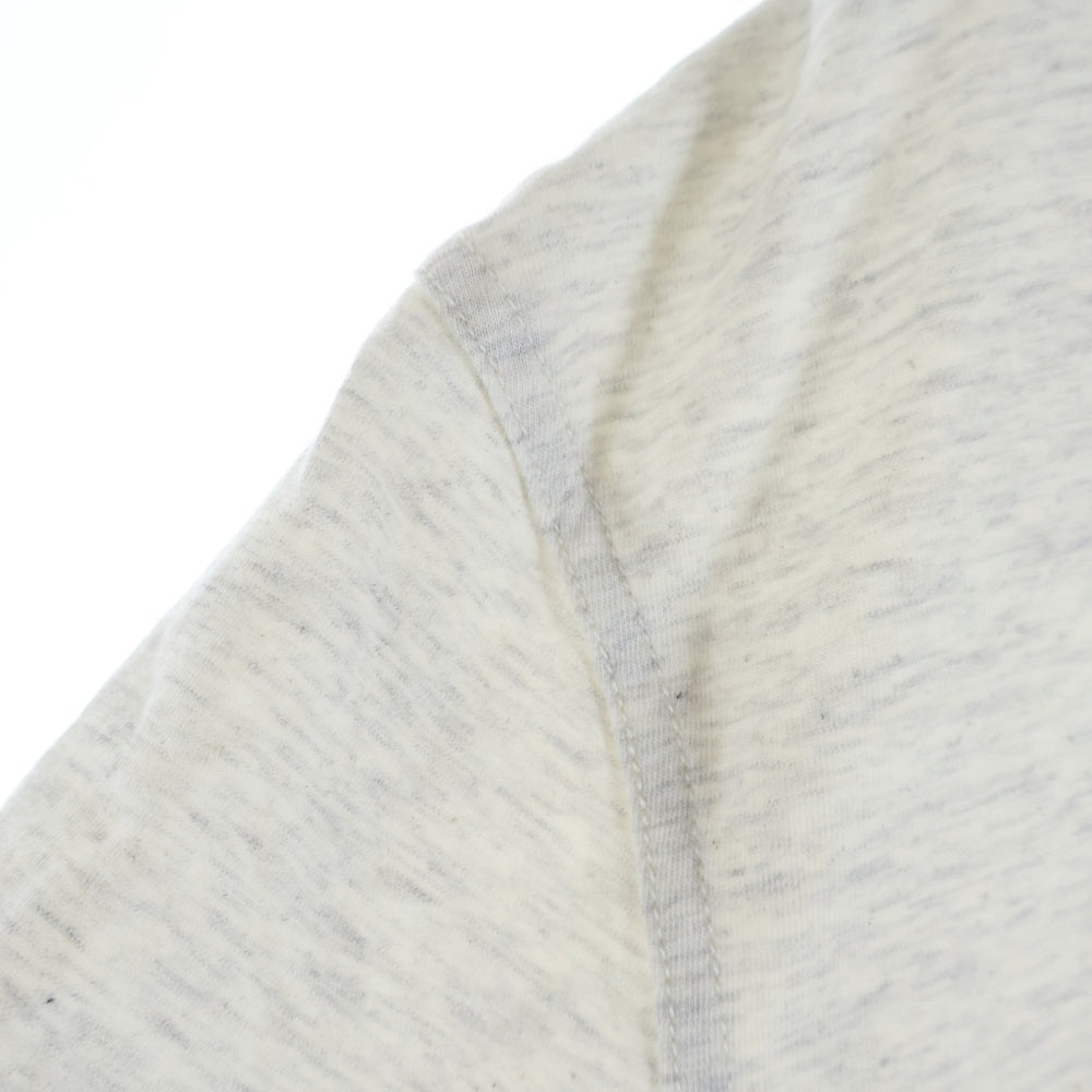 BURBERRY(バーバリー) フロントプリント クルーネック長袖Tシャツ カットソー グレー A1P10-404-01